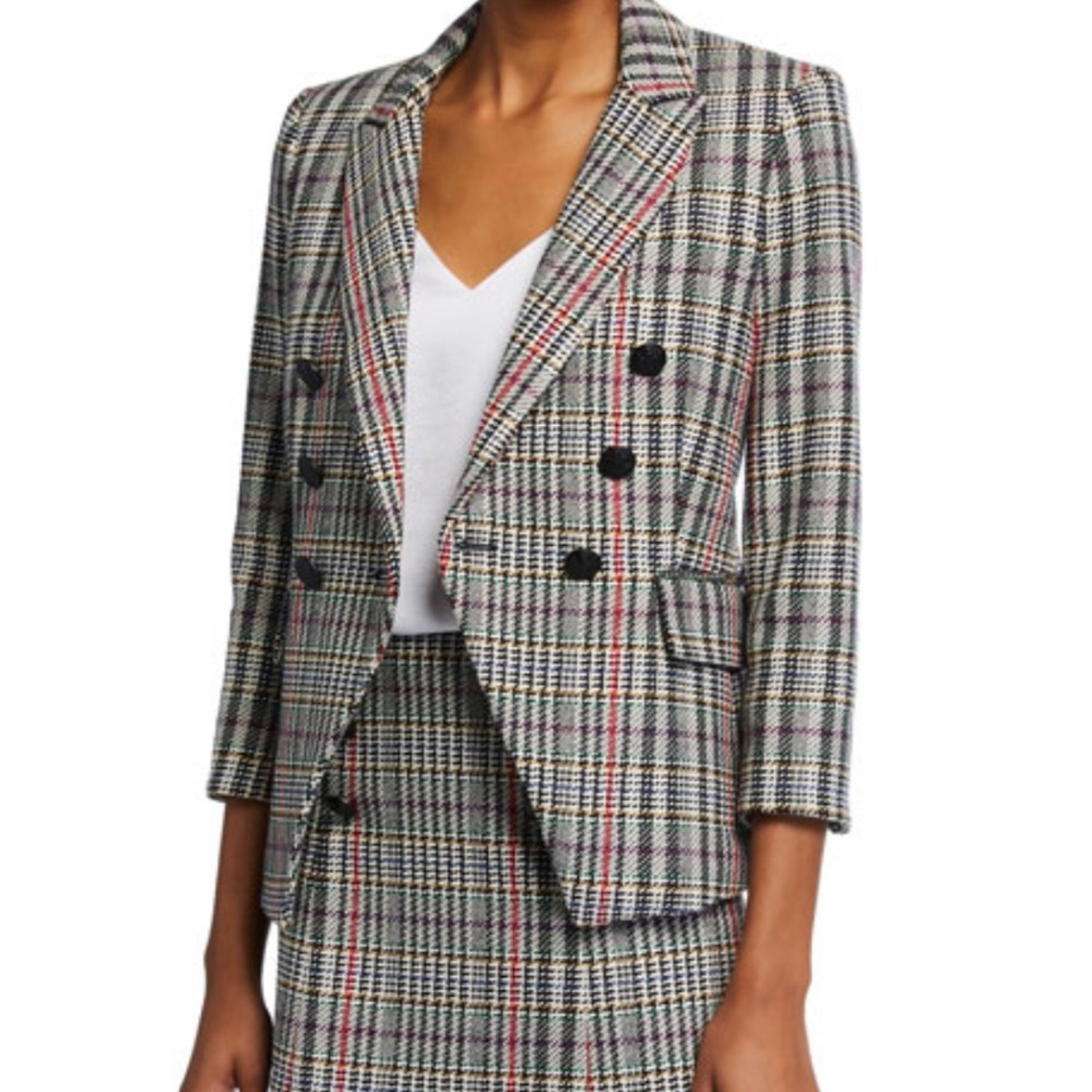 NWOT Veronica Beard Empire Dickey Plaid Jacket